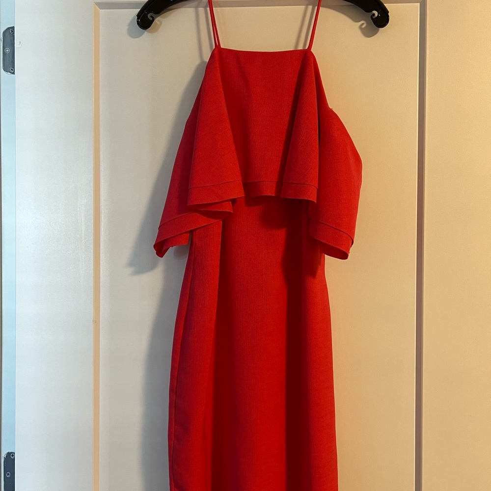 Badgley Mischka off the shoulder dress